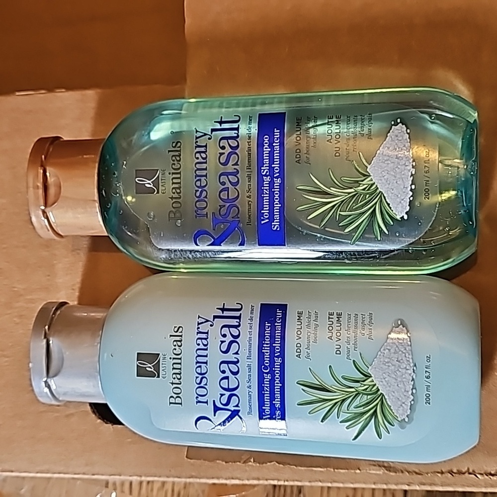 AVON Elastine Botanicals Rosmary & Sea Salt Volumizing Shampoo & Conditioner 6.7